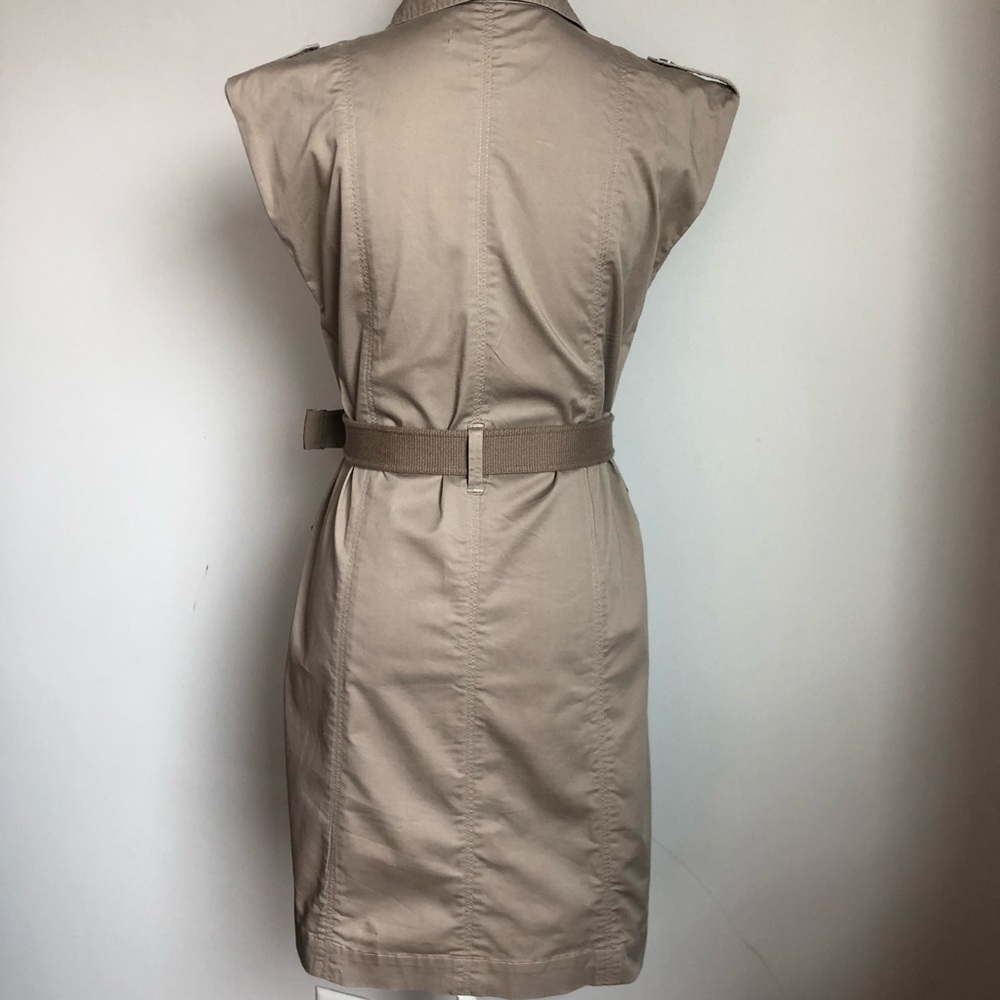 Button Down Calvin Klein Utility Belted Dress. S - image 4
